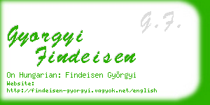 gyorgyi findeisen business card